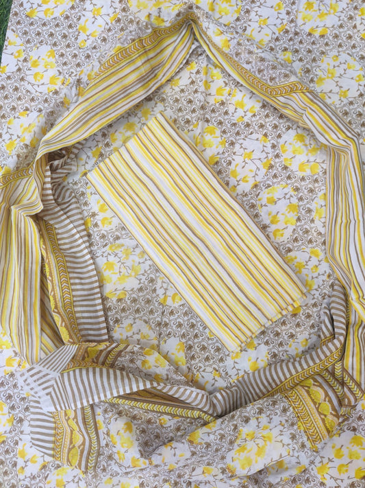 Exclusive Pure Cotton Suit With Mulmul Dupatta