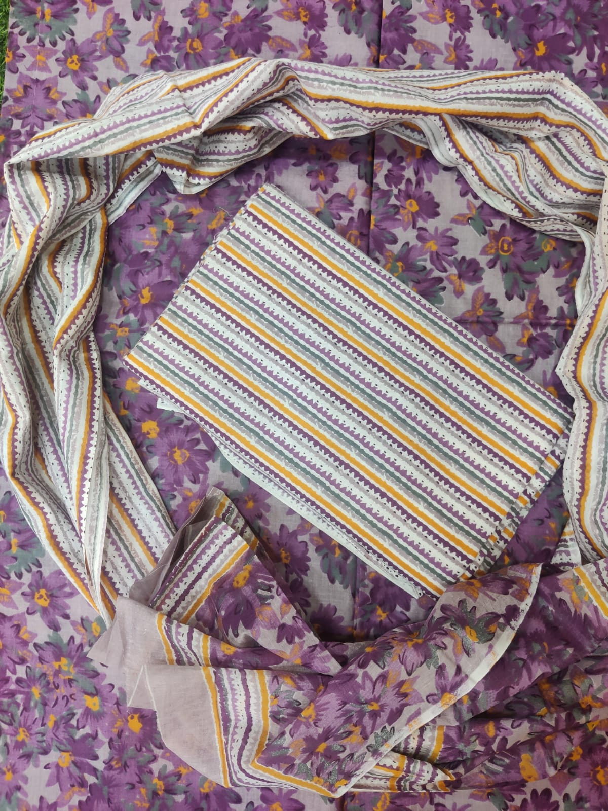 Pure Soft Cotton Suit With Mulmul Dupatta