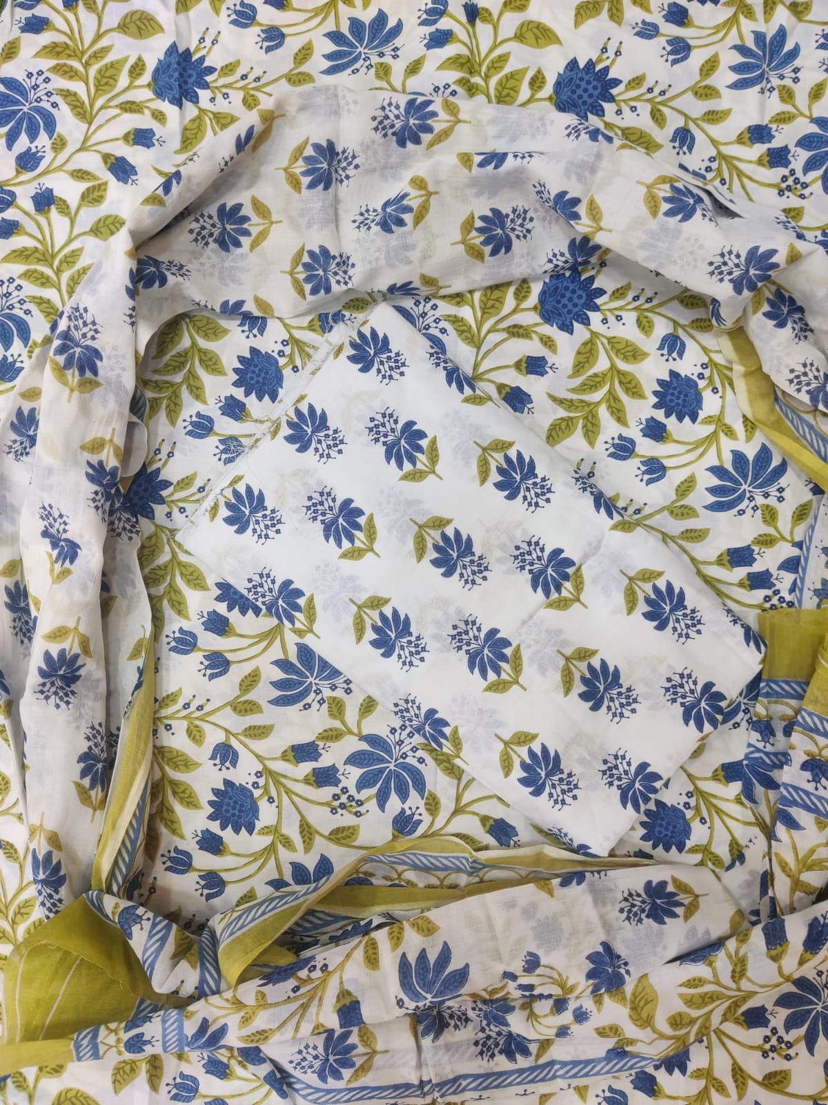 Oraganic Cotton Suit With Mulmul Dupatta