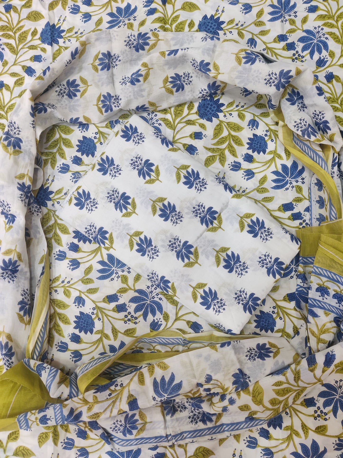 Pure Soft Cotton Suit With Mulmul Dupatta