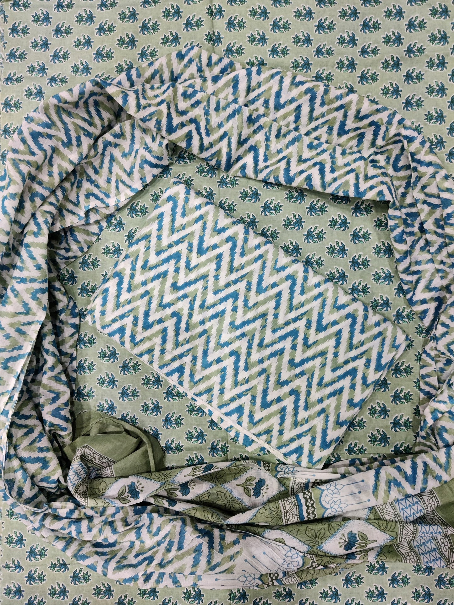 Pure Soft Cotton Suit With Mulmul Dupatta