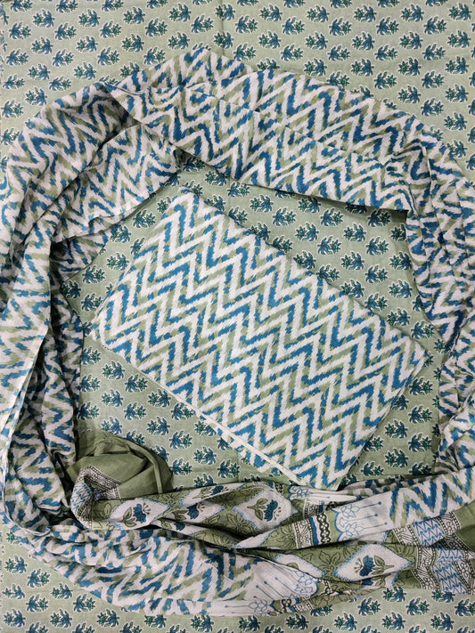 Pure Soft Cotton Suit With Mulmul Dupatta