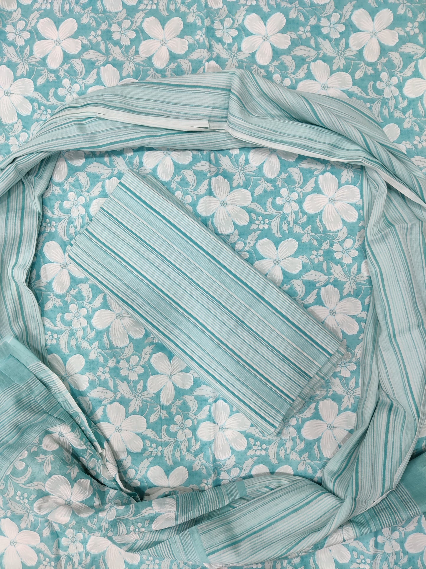 Exclusive Pure Cotton Suit With Mulmul Dupatta