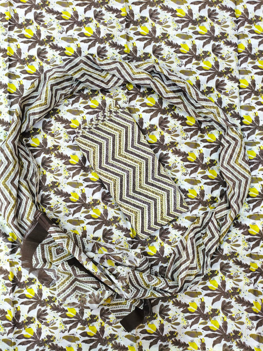 Soft Cotton Suit With Cotton Dupatta