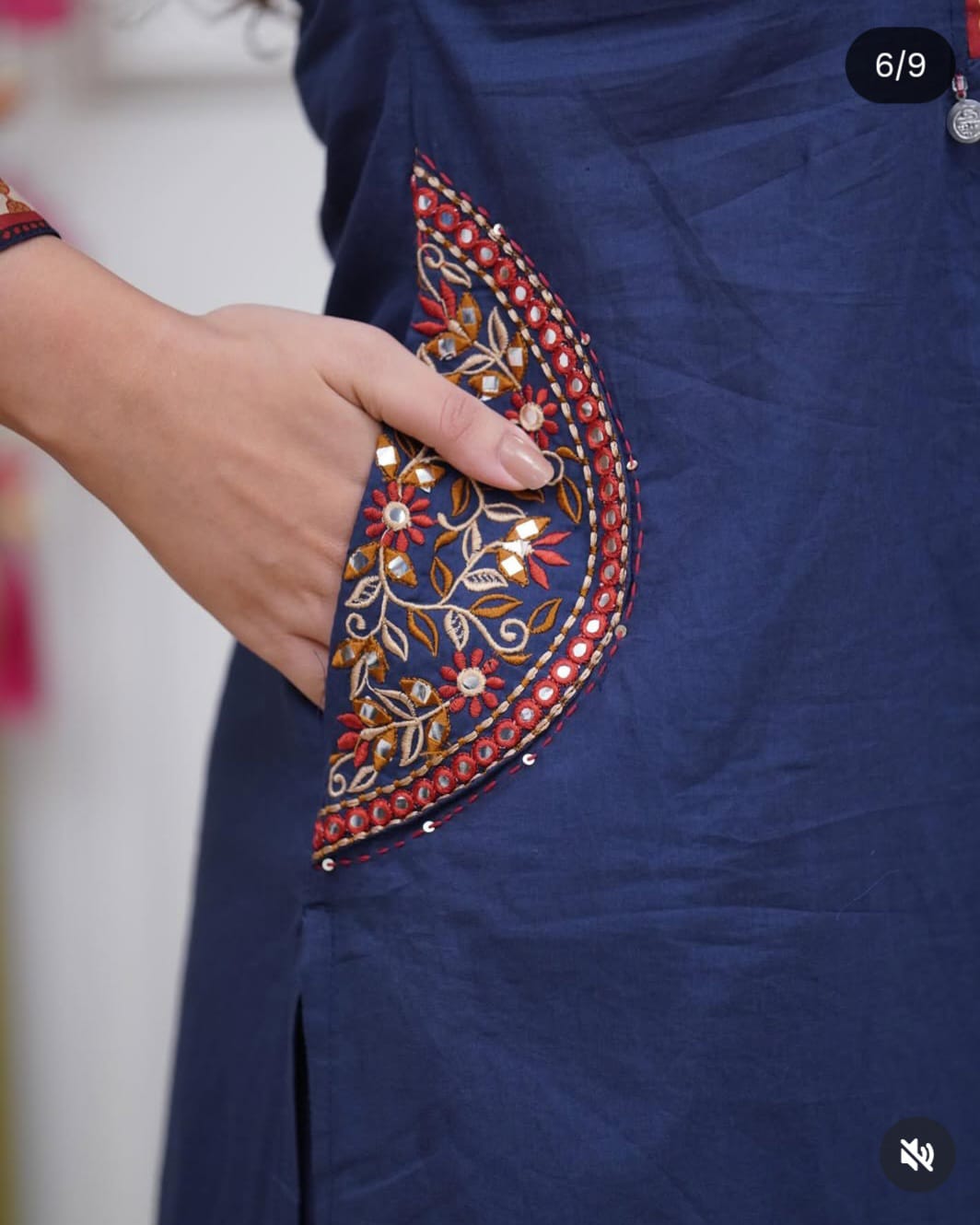 Elegant Blue Kurta Set with Traditional Printed Dupatta