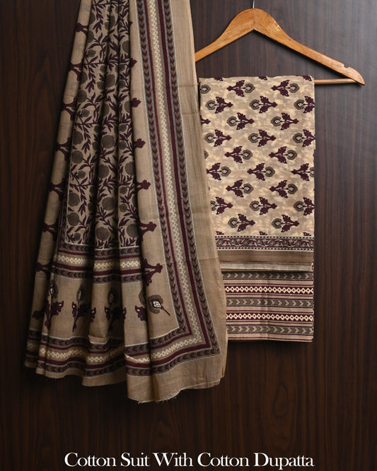 Premium Hand Block Print Soft Cotton Suit Set