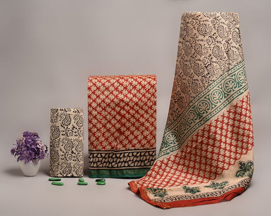 Elegant Chanderi Silk Suit - Perfect For Festive & Wedding Wear