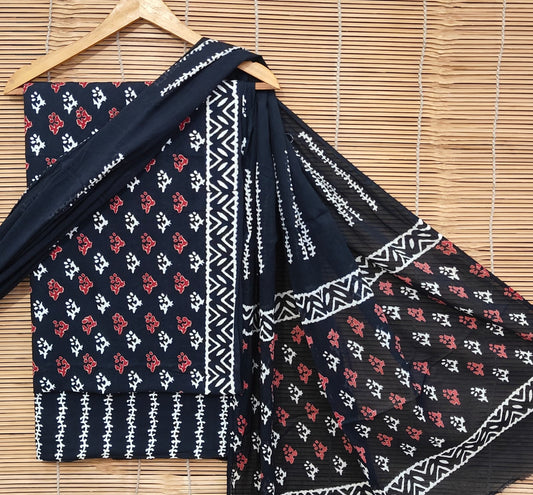 Exclusive Hand Block Print Cotton Suit Set