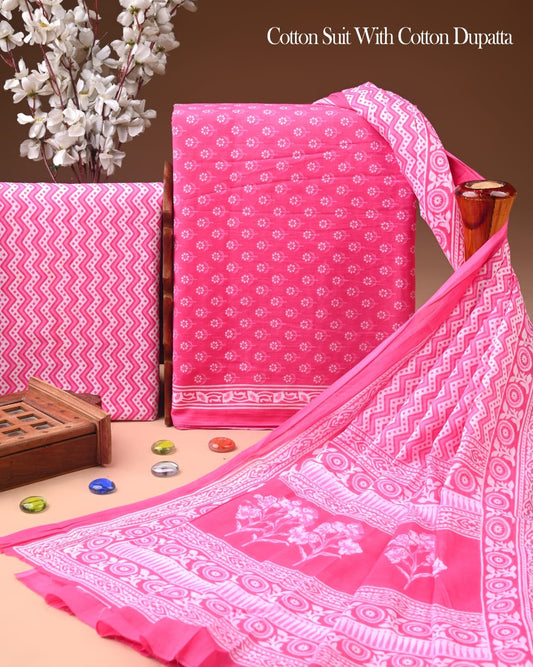 Exclusive Hand Block Printed Cotton Suit 26
