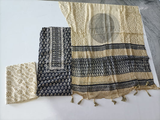 New Cotton Suit With Gota Pati Work Chiffon Dupatta