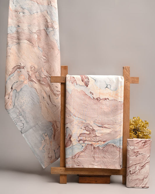 Premium Pure Cotton Suit With Mulmul Dupatta