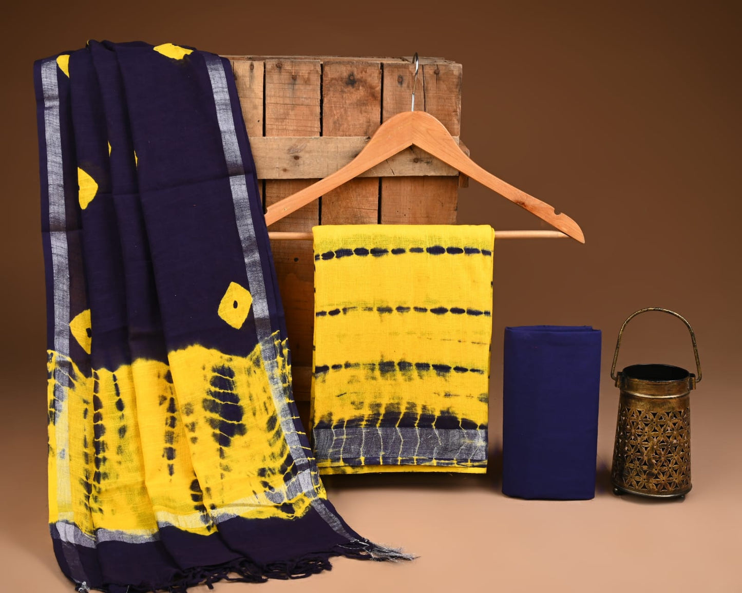 Premium Hand Block Print Lilen Suit With Lilen Dupatta