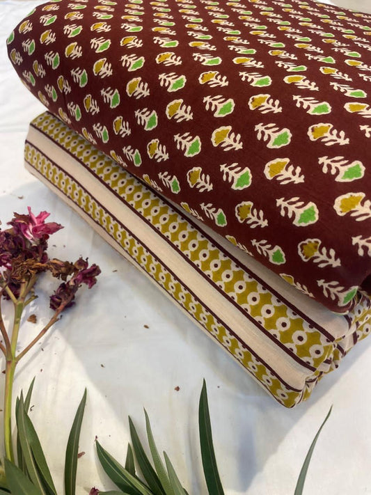 Floral Sanganeri Cotton Combo Suit Set (9)