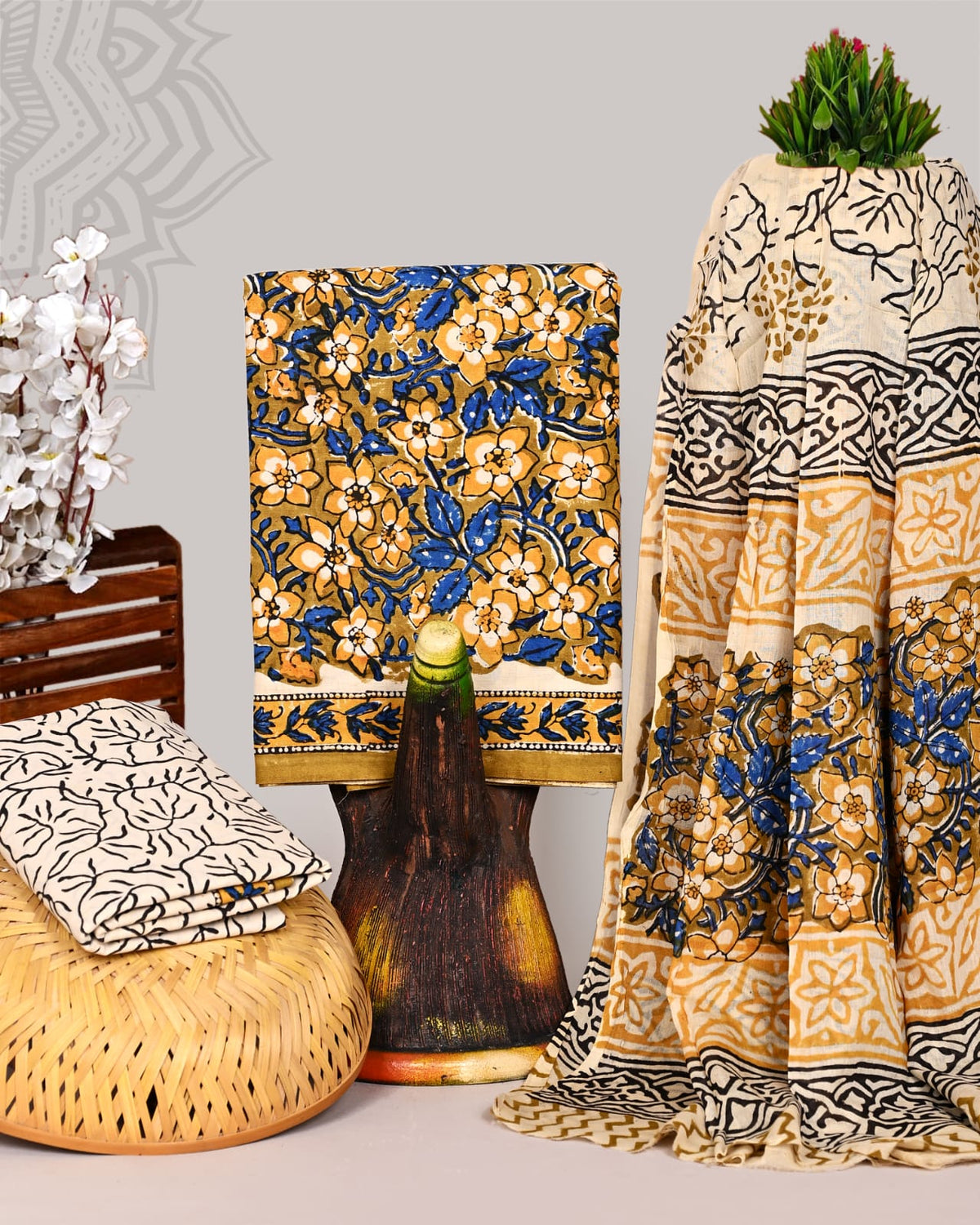 Exclusive Hand Block Printed Cotton Suit Set 83
