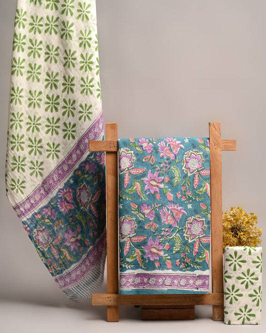 Soft Cotton Suit With Mulmul Dupatta