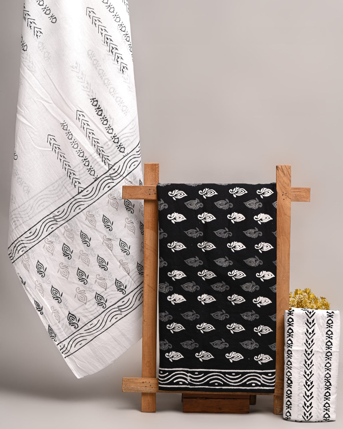 Sanganeri Print Cotton Suit With Mulmul Dupatta 53