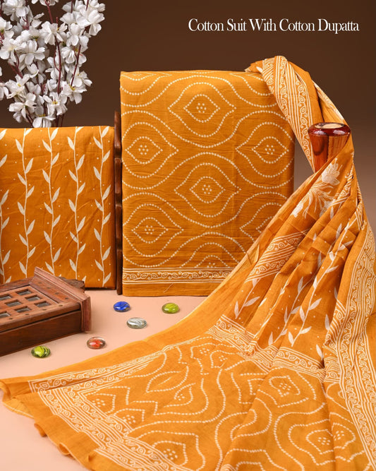 Premium Soft Cotton Suit With Mulmul Dupatta 23