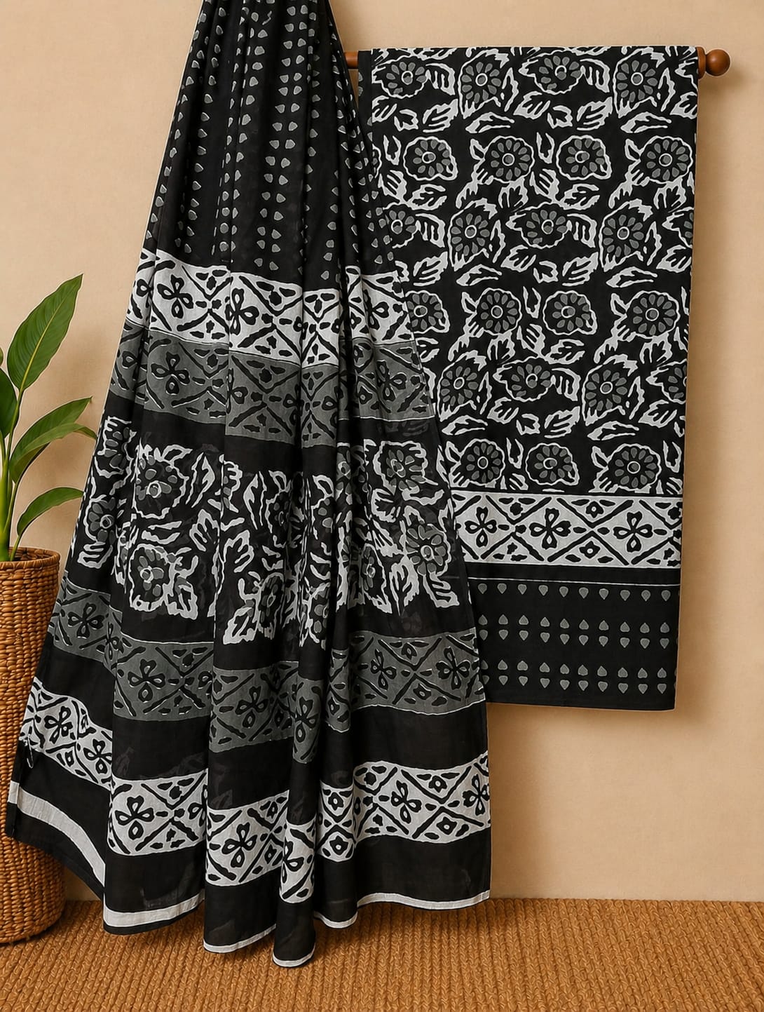 Soft Cotton Suit With Mulmul Dupatta 12