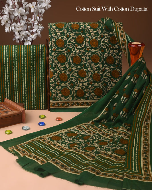 Pure Cotton Suit With Mulmul Dupatta 71