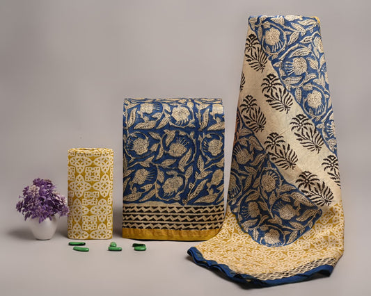 Pure Chanderi Silk Suit - A Blend Of Tradition & Grace