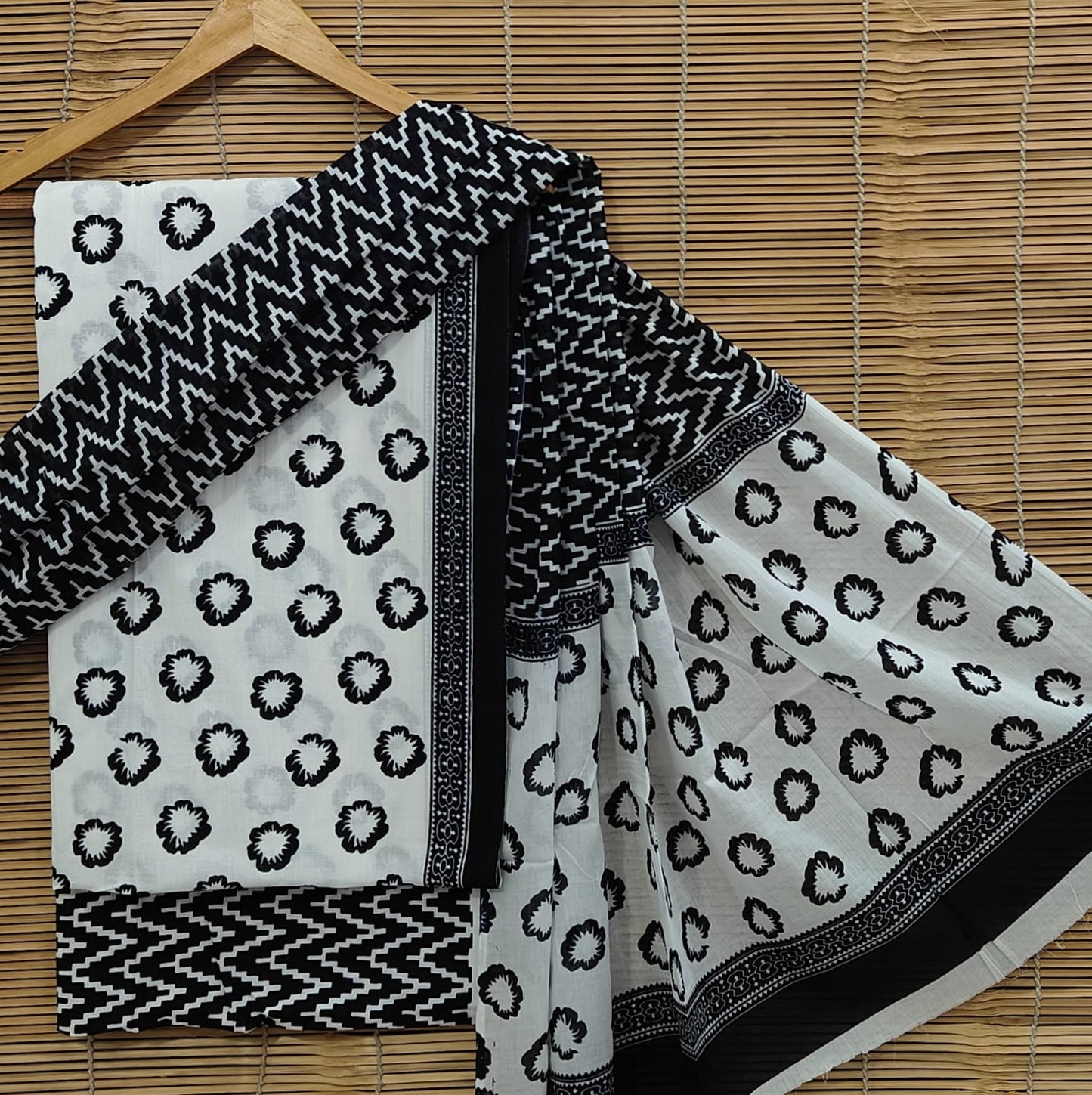 Sanganeri Hand Block Printed Cotton Suit Set