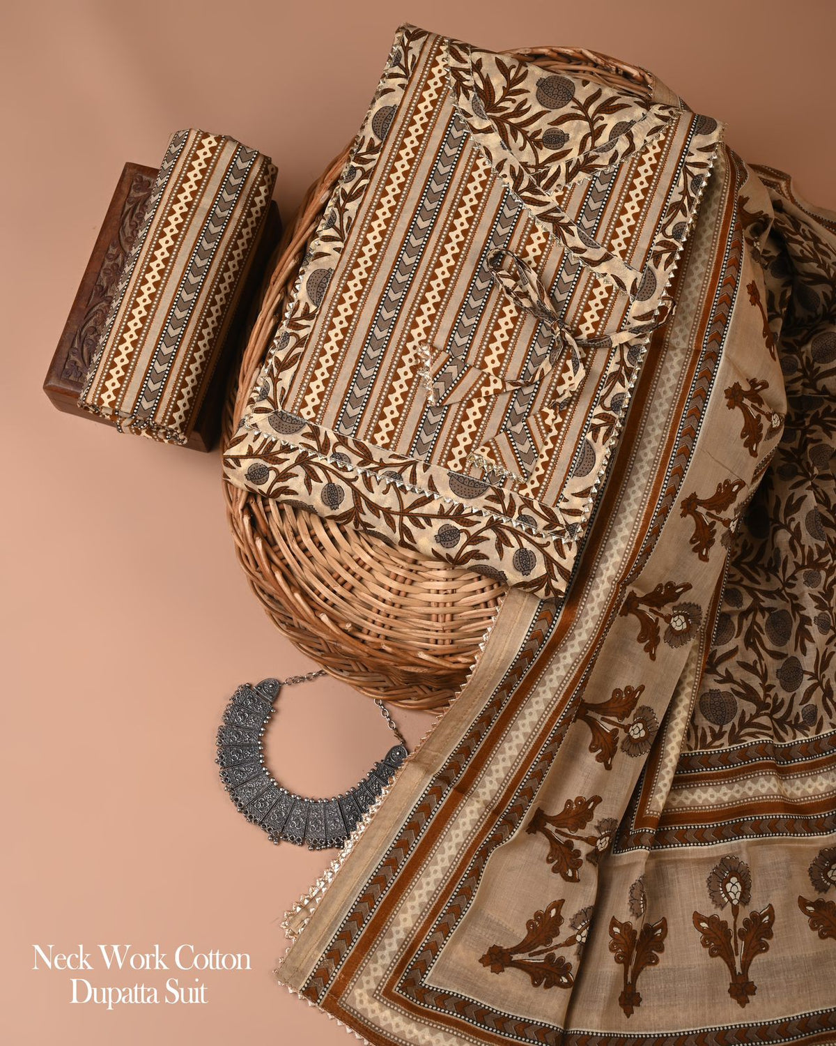Organic Cotton Suit With cotton dupatta Gota Patti Work (24)