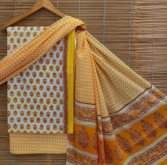 Exclusive Hand Block Print Cotton Suit Set