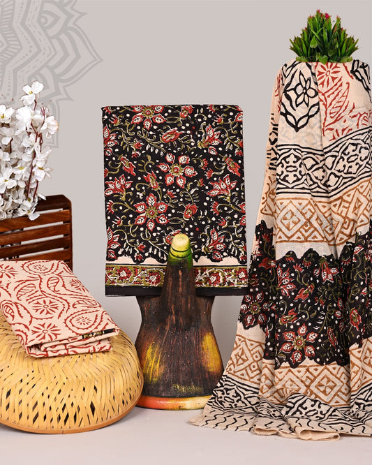 Premium Hand Block Print Cotton Suit Set 77