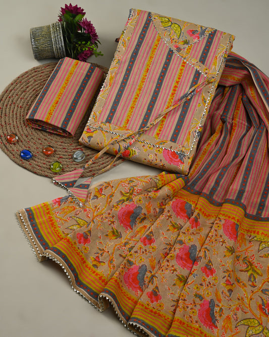 Organic Cotton Suit With Gota Patti Work (6)