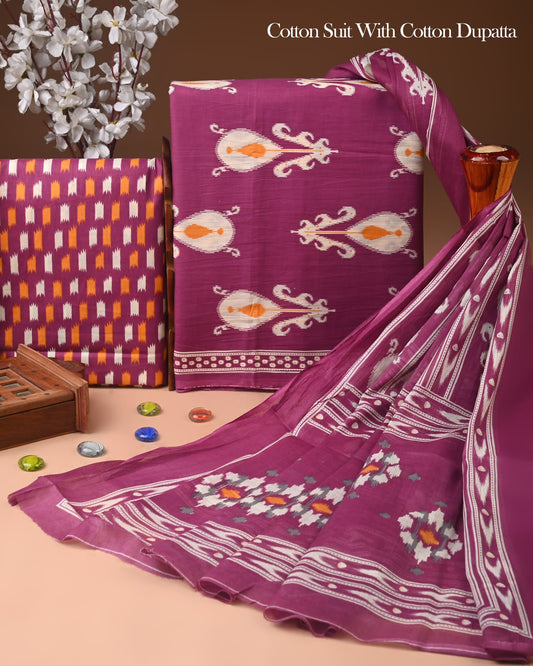 Exclusive Hand Block Printed Cotton Suit Set 83