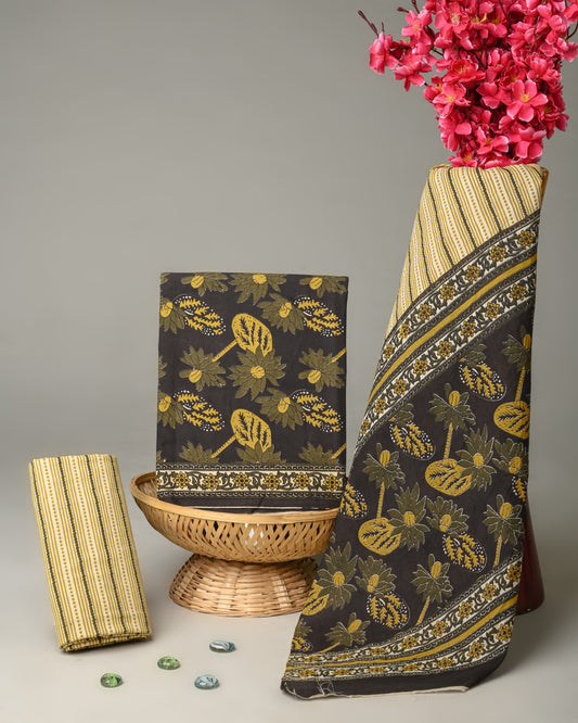 Sanganeri Print Soft Cotton With Mulmul Dupatta