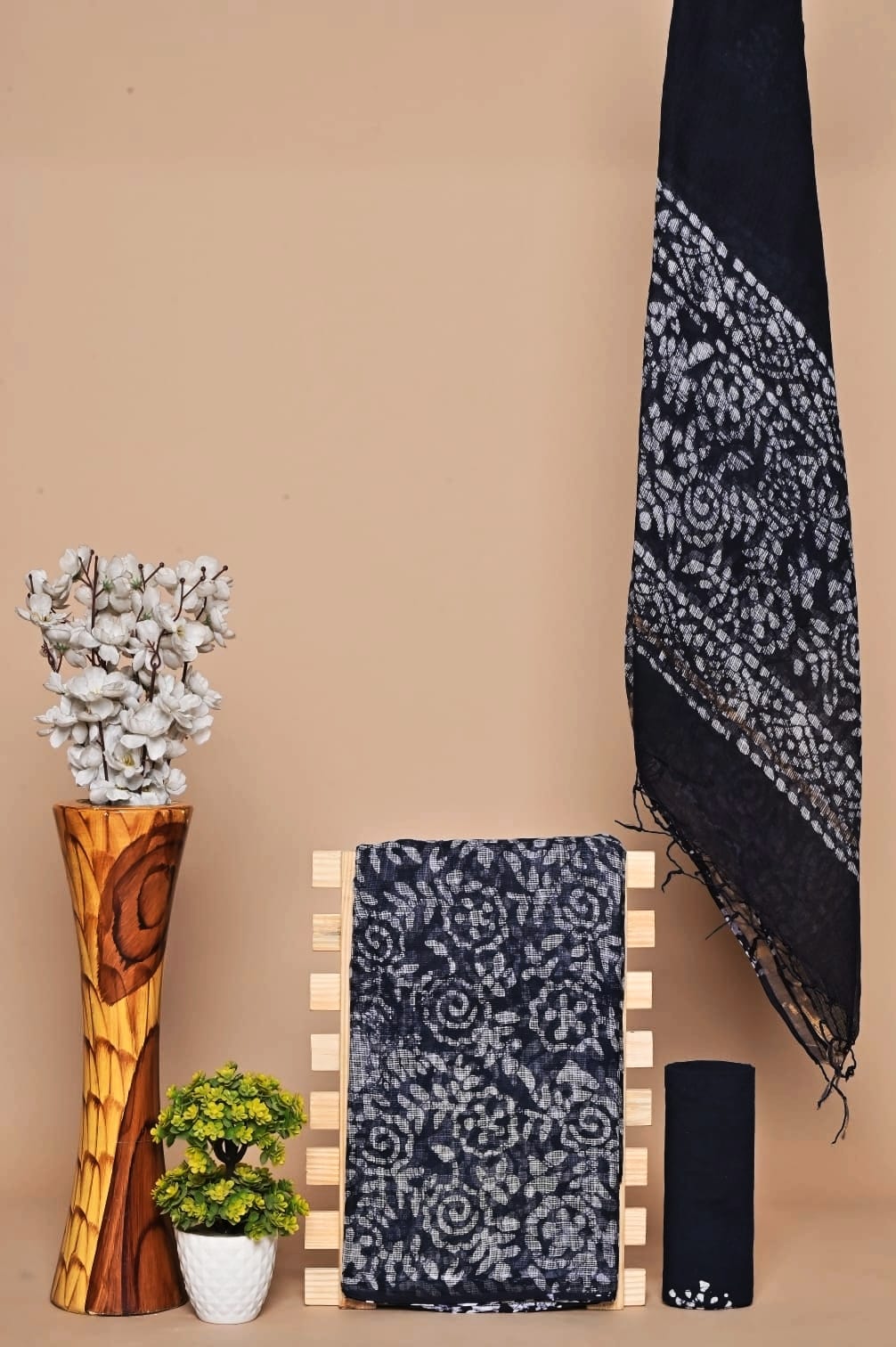 New Hand Block Printed Kota Cotton Dress Material Set
