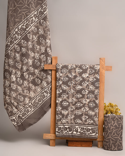 Sanganeri Hand Block Print Cotton Suit Set for Women 34