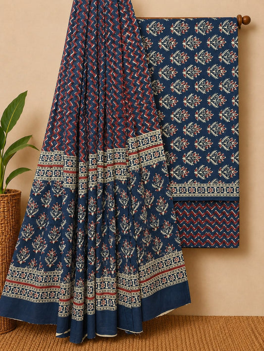 Organic Cotton Suit With Mulmul Dupatta 50