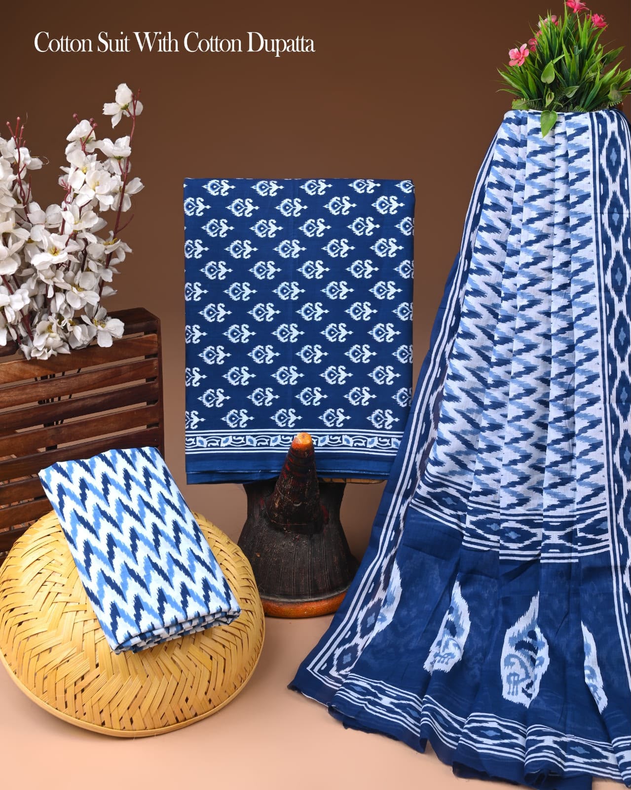 Premium Hand Block Print Cotton Suit Set