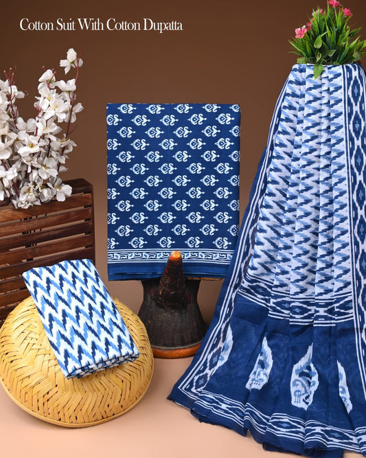 Premium Hand Block Print Cotton Suit Set