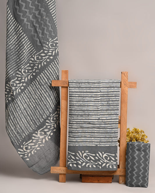 Organic Cotton Suit With Mulmul Dupatta 73
