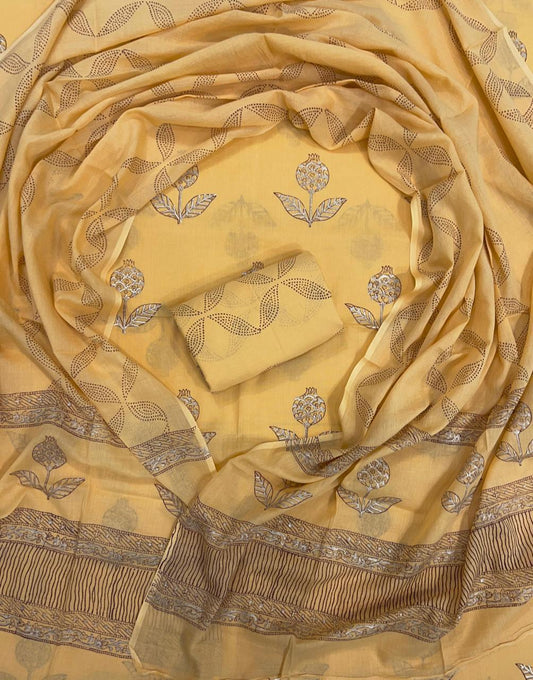 Sanganeri Hand Block Printed Cotton Suit Set