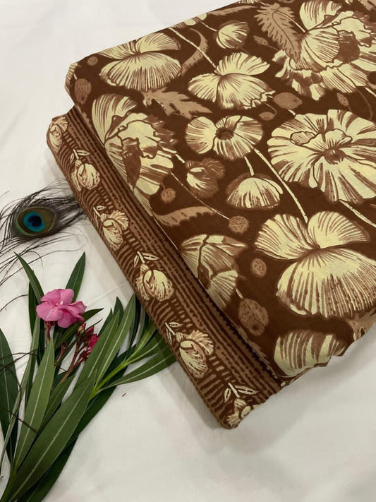 Premium Floral Sanganeri Cotton Combo Suit Set (4)