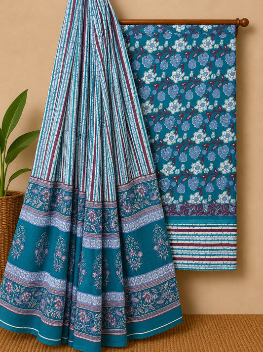 Exclusive Hand Block Print Cotton Suit Set 15
