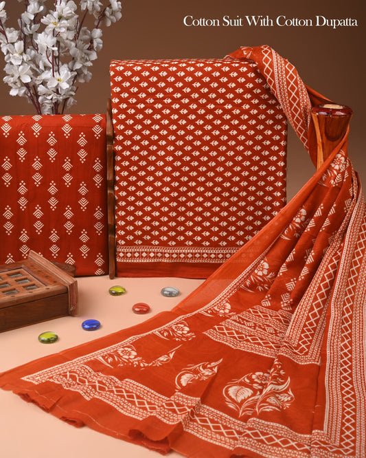 Exclusive Pure Cotton Suit With Mulmul Dupatta 39