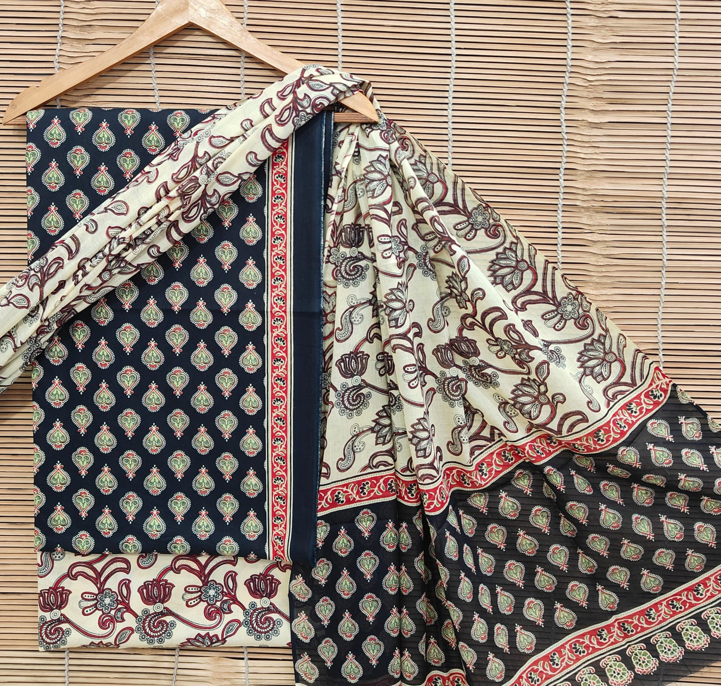 Soft Cotton Suit With Mulmul Dupatta